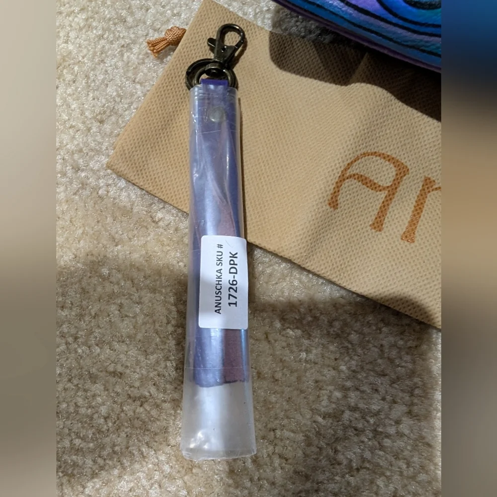 ANUSCHKA Leather Dual Compartment CB, 7-Pocket Handbag Purse + Access NWT - Picture 4 of 13